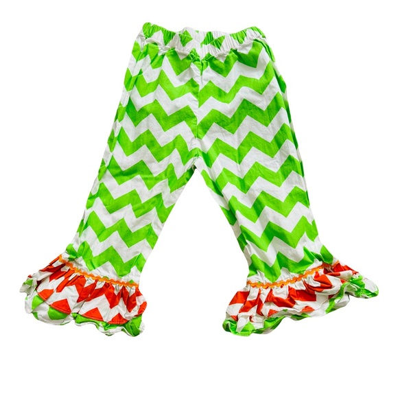 Dibble Dabble Smocked 2 Piece Pumpkin Outfit Size 3 - Picture 4 of 6